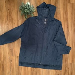 ~C9 Champion Nylon Windbreaker Jacket Hood Vented Zip Up Size Women’s XL~